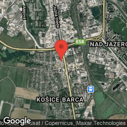 Google map: Hraničná 1 Košice